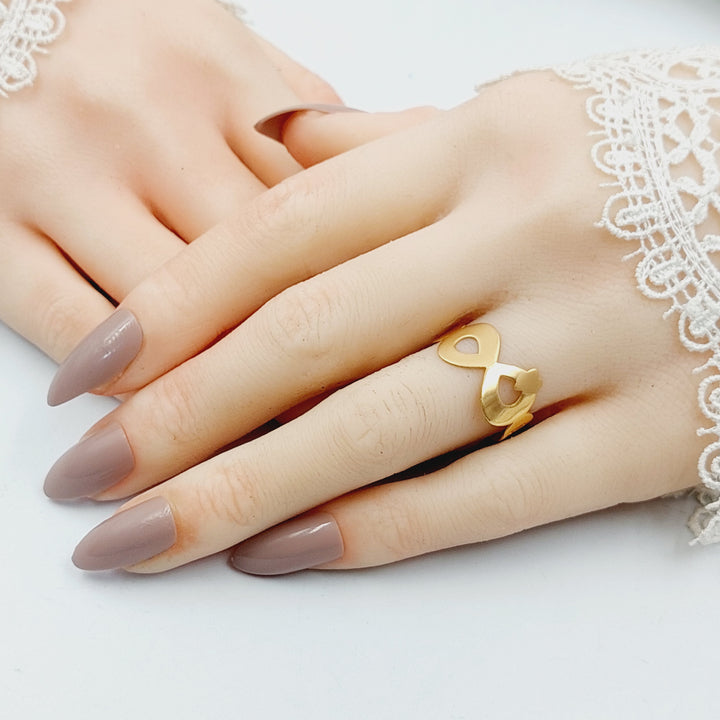 18K خاتم انفينتي-Saeed Jewelry-Saeed Jewelry 