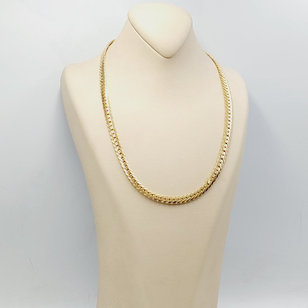 (7mm) Snake Necklace  Made Of 18K Yellow Gold by Saeed Jewelry-30721