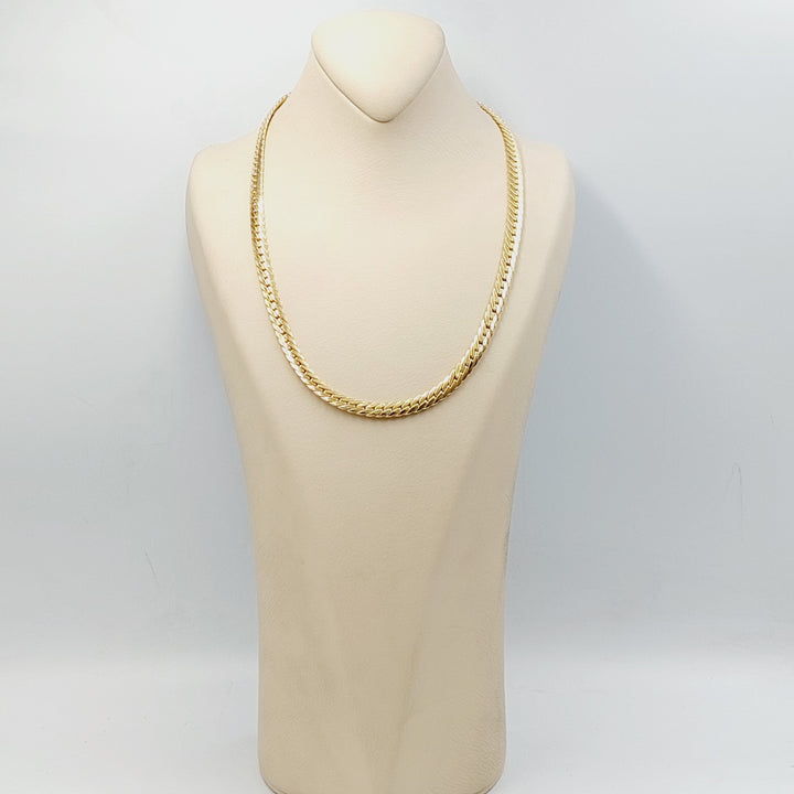 18K Gold 7mm Snake Necklace by Saeed Jewelry - Image 1