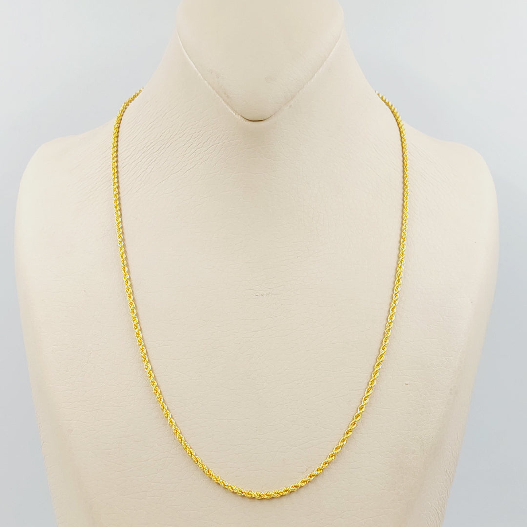 21K سنسال جدل 1.5mm-مجوهرات الشيخ سعيد-Saeed Jewelry 