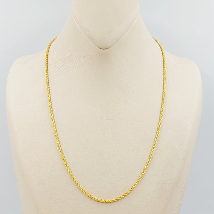 21K سنسال جدل 1.5mm-مجوهرات الشيخ سعيد-Saeed Jewelry 