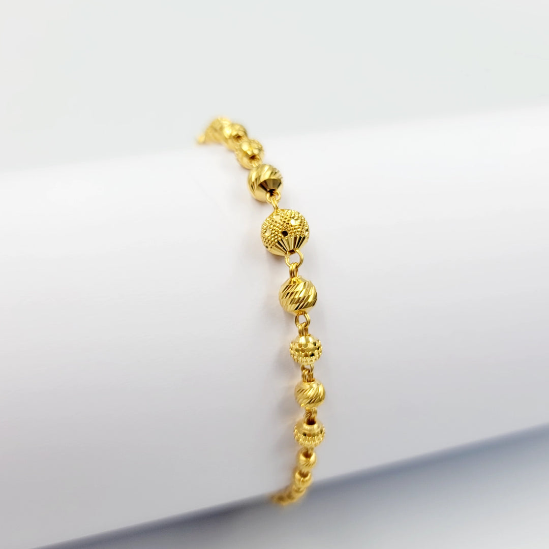Balls Bracelet Made of 21K Gold by Saeed Jewelry 