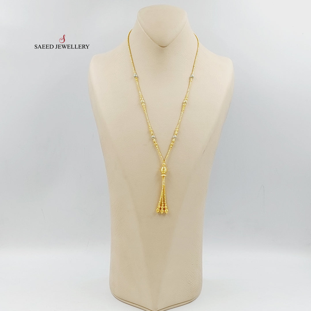 21K Gold Enameled Balls Necklace by Saeed Jewelry - Image 5