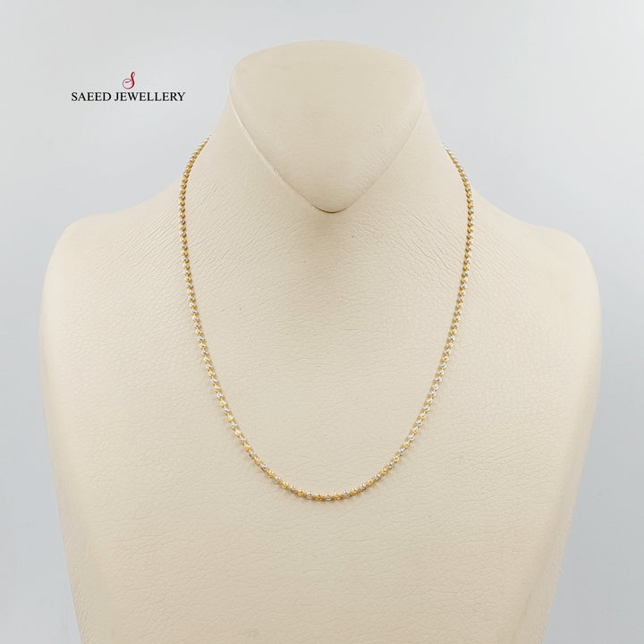 21K Gold Deluxe Balls Necklace by Saeed Jewelry - Image 1