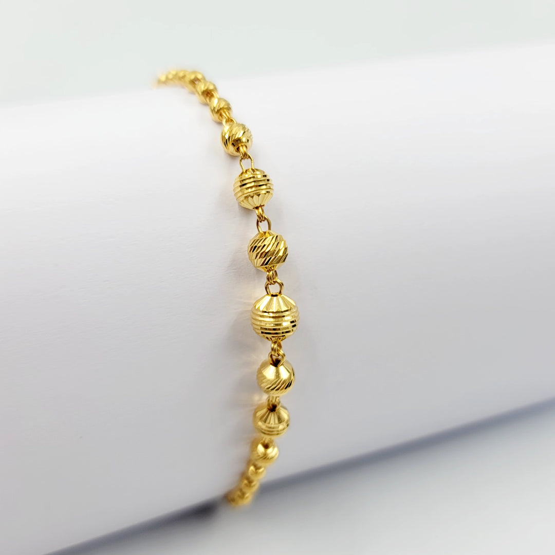Balls Bracelet Made of 21K Gold by Saeed Jewelry 