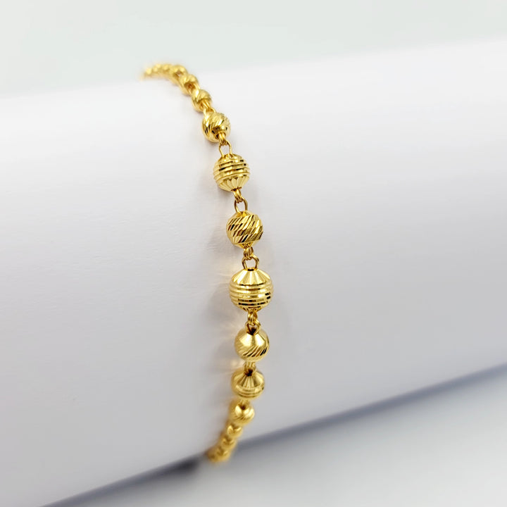 Balls Bracelet Made of 21K Gold by Saeed Jewelry 