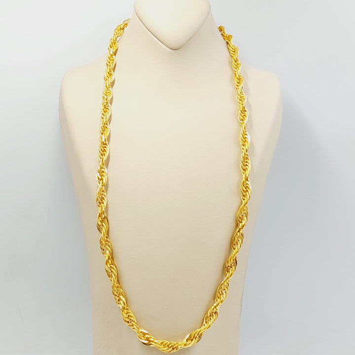 21K Gold 8.5mm Cuban Links Necklace by Saeed Jewelry - Image 3