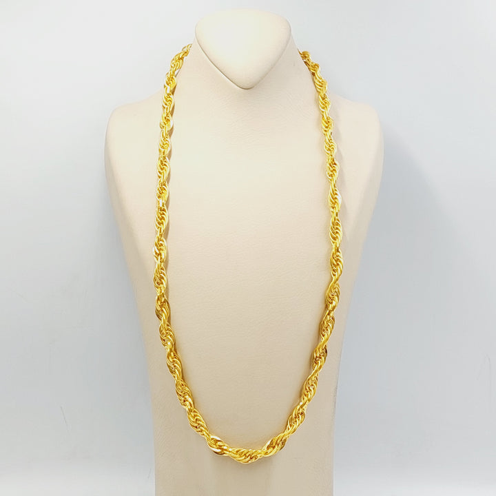 21K Gold 8.5mm Cuban Links Necklace by Saeed Jewelry - Image 4