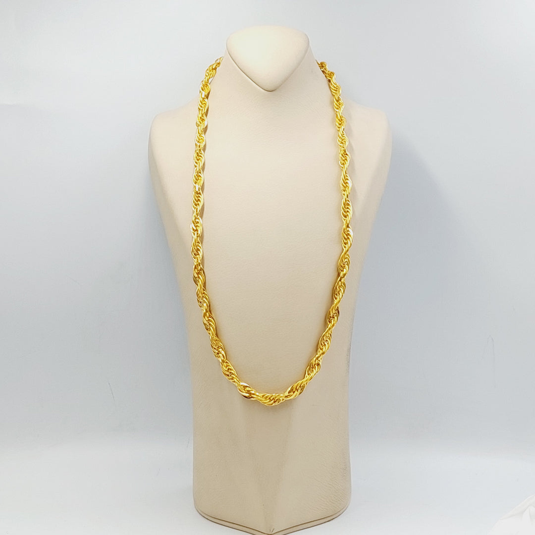 21K Gold 8.5mm Cuban Links Necklace by Saeed Jewelry - Image 1