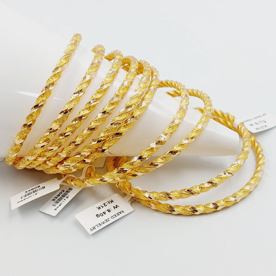 21K سحبة جدل مفرغ-مجوهرات الشيخ سعيد-Saeed Jewelry 