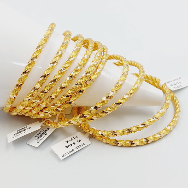 21K سحبة جدل مفرغ-مجوهرات الشيخ سعيد-Saeed Jewelry 