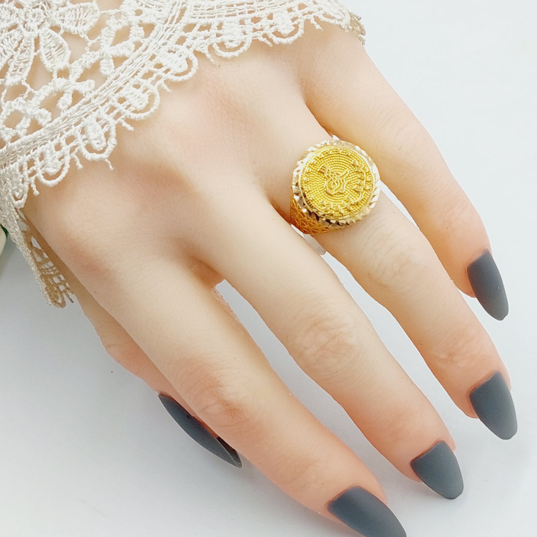 21K Gold Rashadi Ring by Saeed Jewelry - Image 11