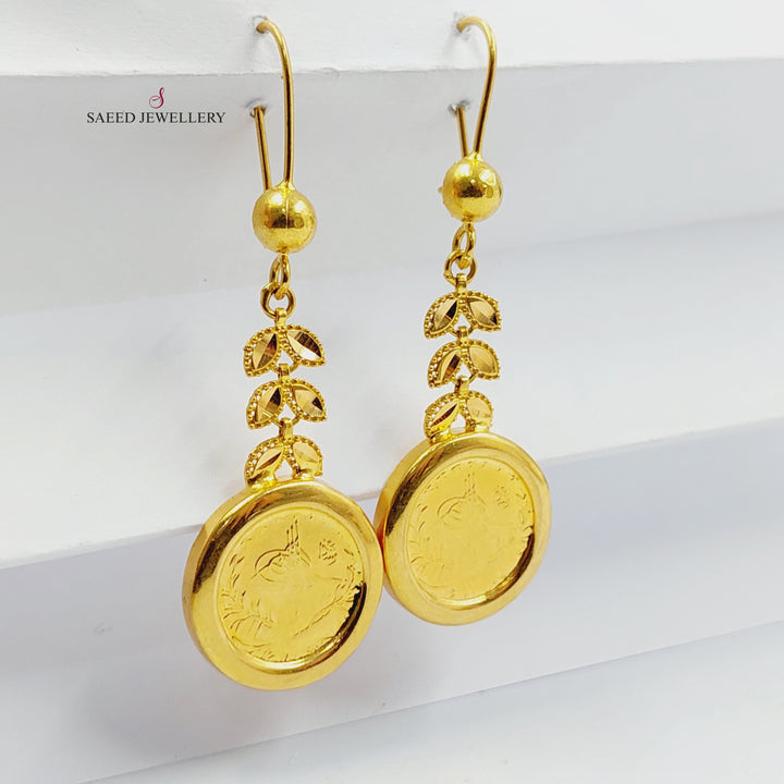 21K Gold Rashadi Earrings by Saeed Jewelry - Image 1