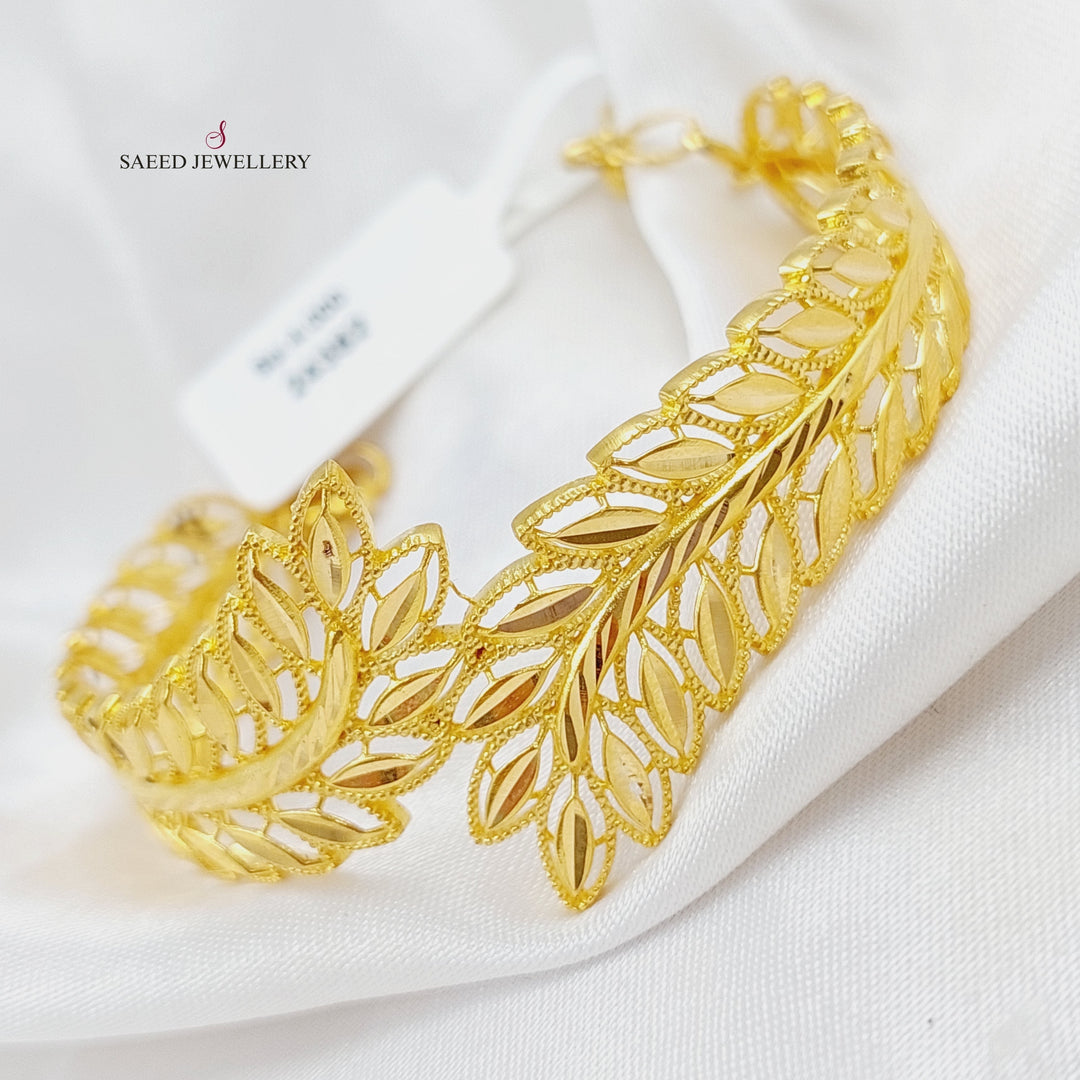 21K Gold Spike Bracelet by Saeed Jewelry - Image 9