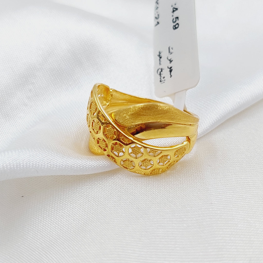 21K Gold Turkish Ring by Saeed Jewelry - Image 8