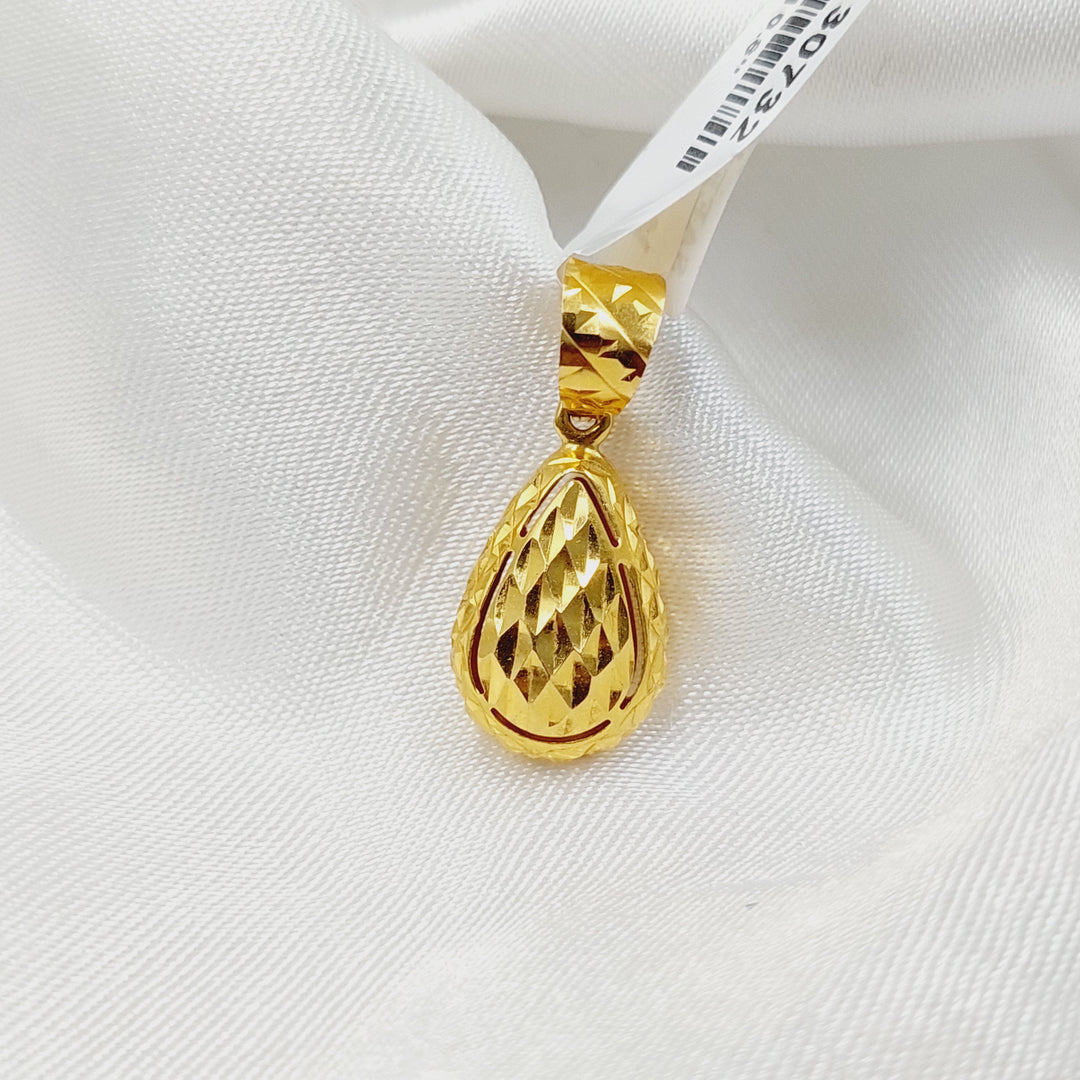 Almond Pendant  Made Of 21K Yellow Gold by Saeed Jewelry-30732