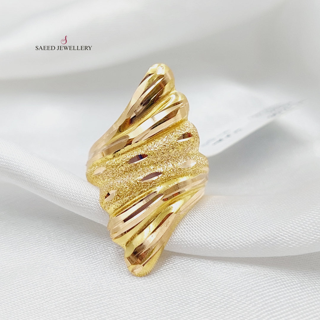 21K Gold Antique Ring by Saeed Jewelry - Image 3