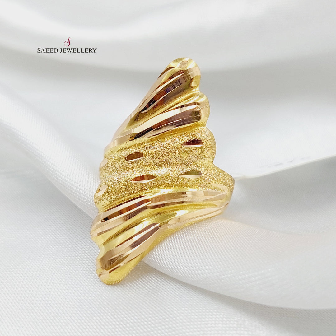 21K Gold Antique Ring by Saeed Jewelry - Image 4