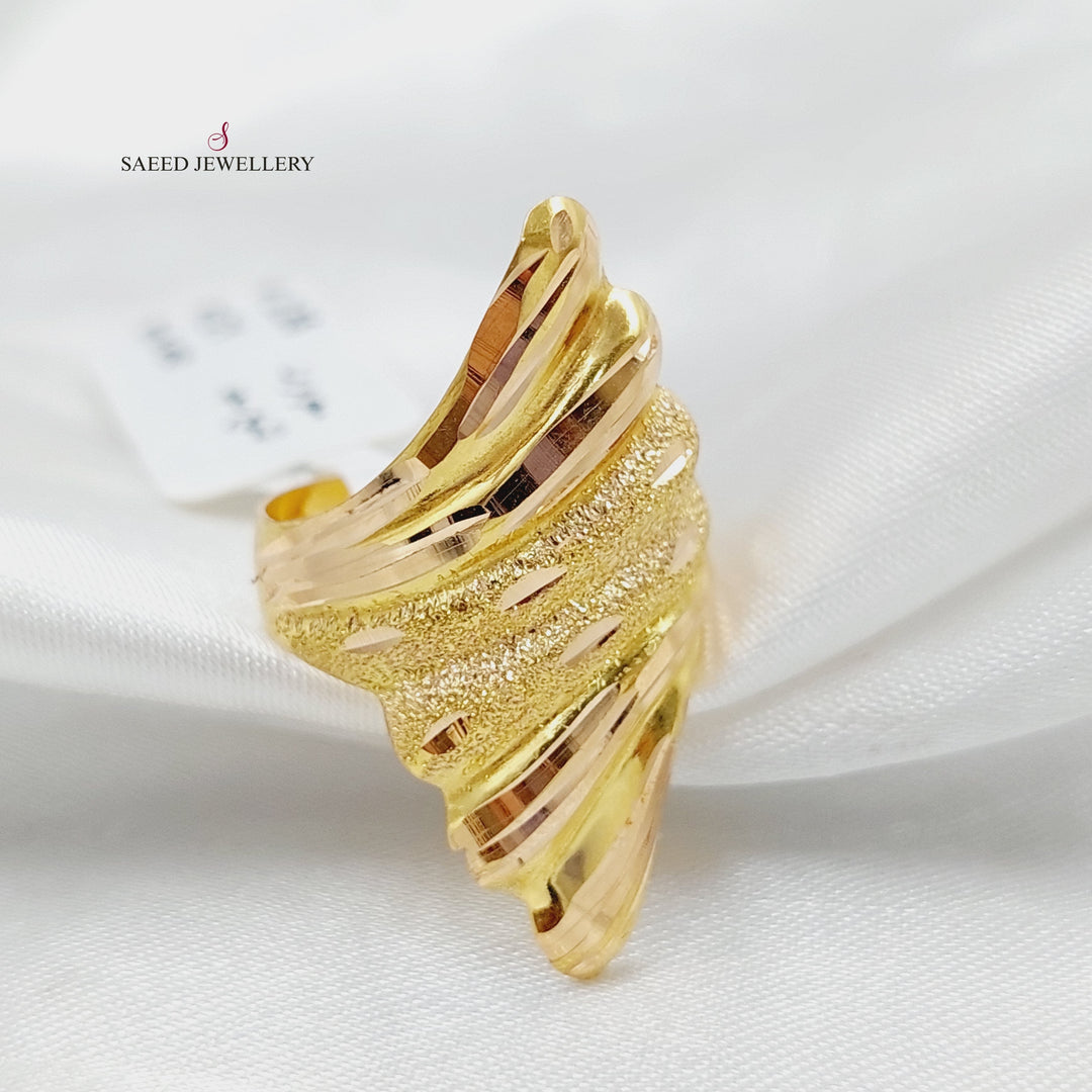 21K Gold Antique Ring by Saeed Jewelry - Image 1