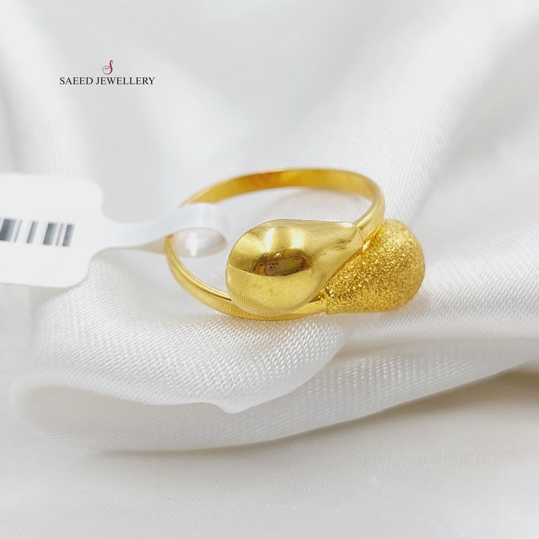 21K Gold Antique Ring by Saeed Jewelry - Image 3