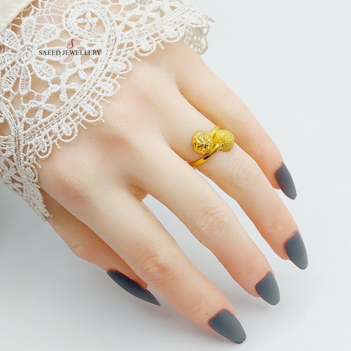 21K Gold Antique Ring by Saeed Jewelry - Image 4