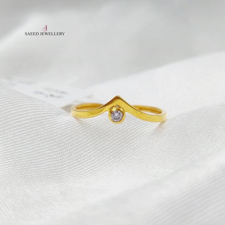 Arrow Ring Made Of 21K Yellow Gold by Saeed Jewelry-27707