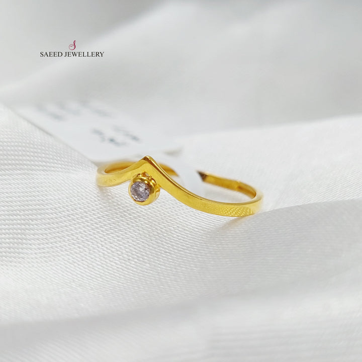 Arrow Ring Made Of 21K Yellow Gold by Saeed Jewelry-27707