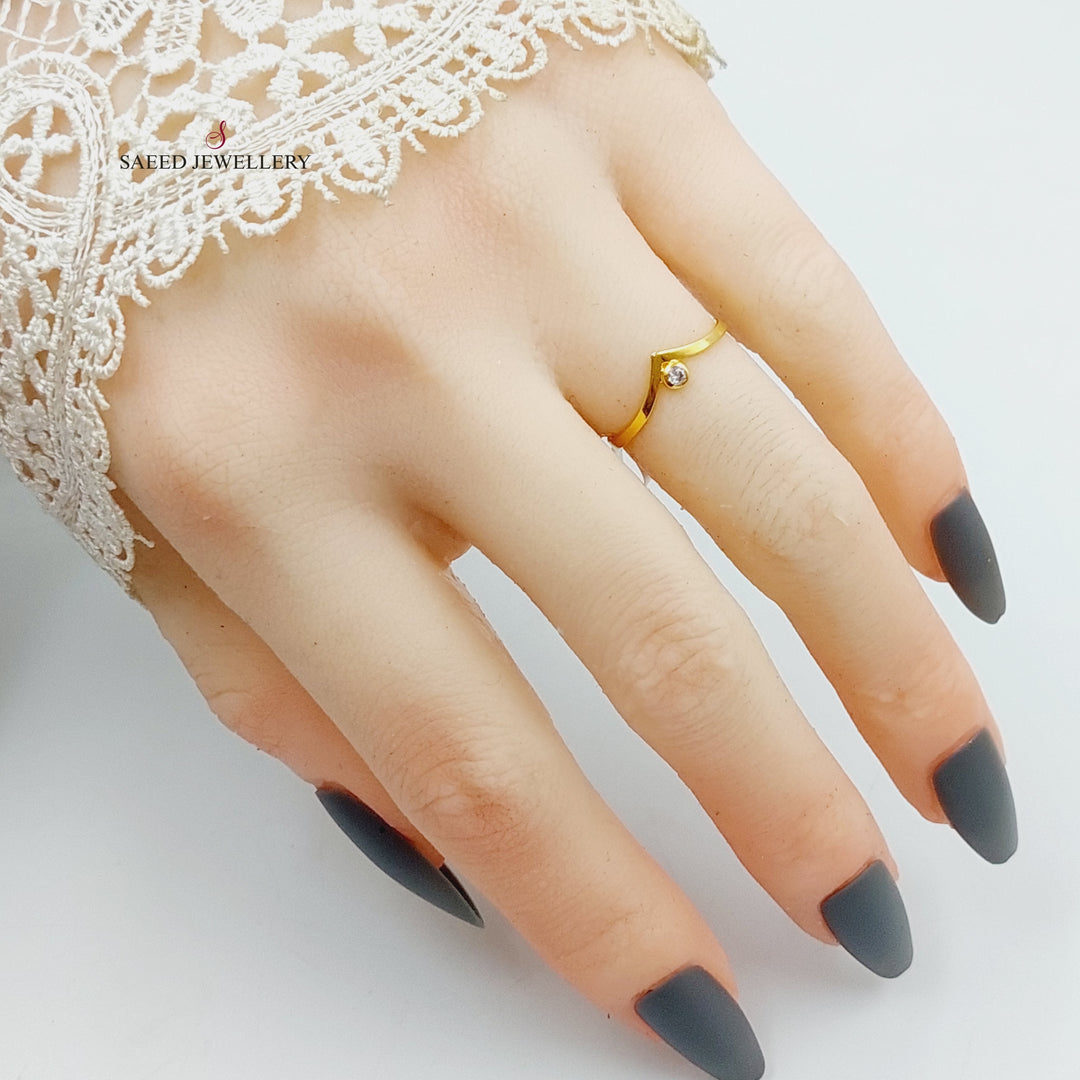 21K Gold Arrow Ring by Saeed Jewelry - Image 1