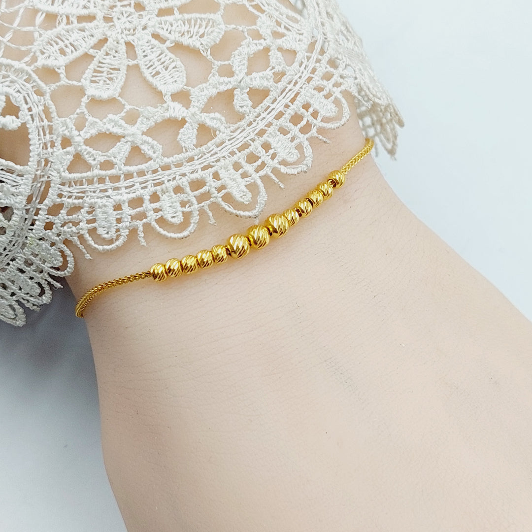 21K Gold Balls Balls Bracelet by Saeed Jewelry - Image 5