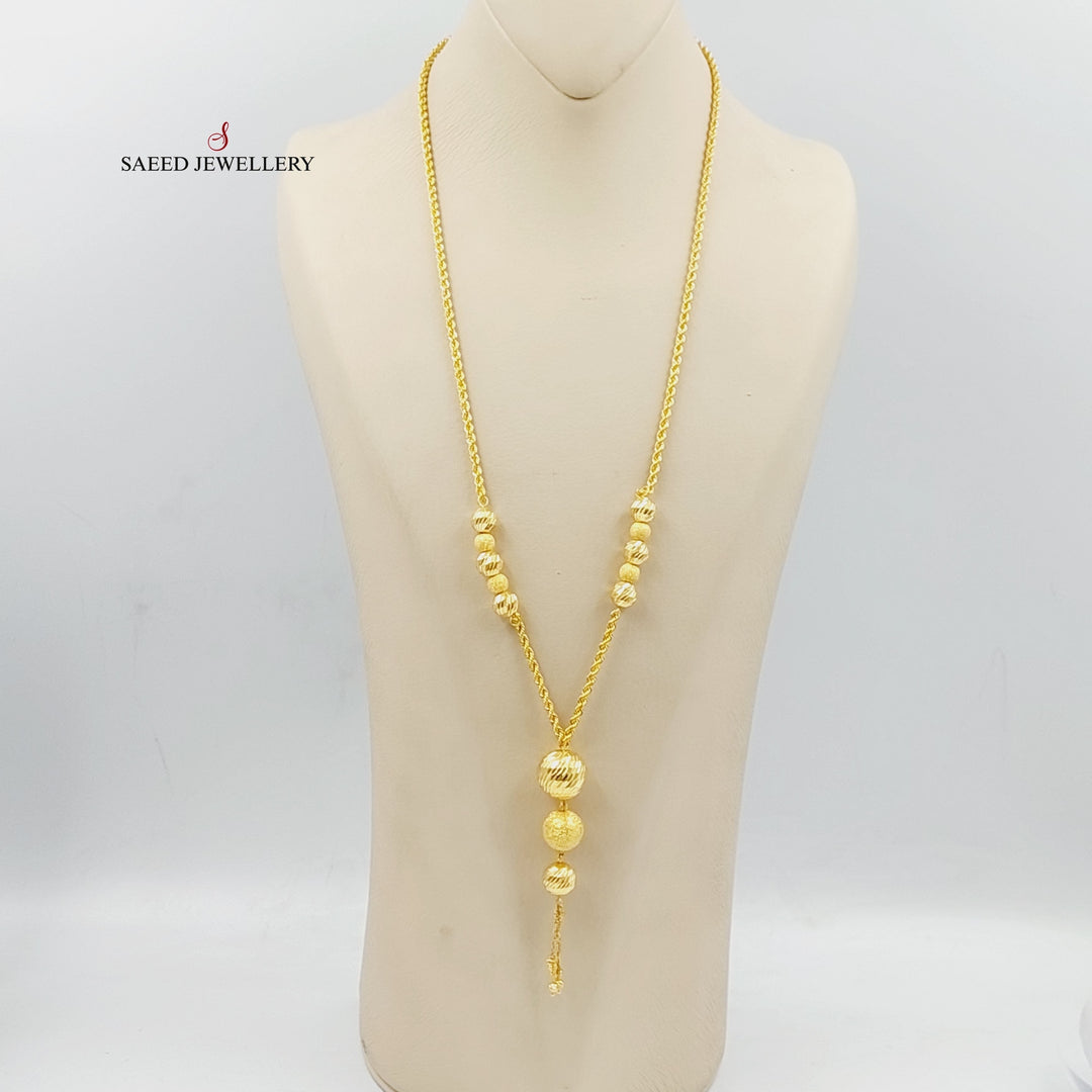 Balls Balls Necklace  Made Of 21K Yellow Gold by Saeed Jewelry-29294