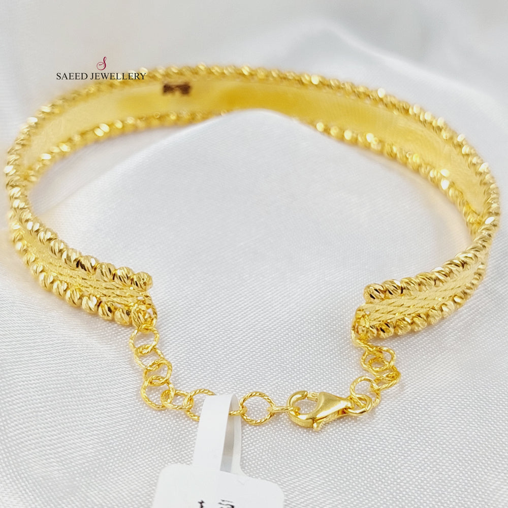 Balls Bangle Bracelet  Made Of 21K Yellow Gold by Saeed Jewelry-29738