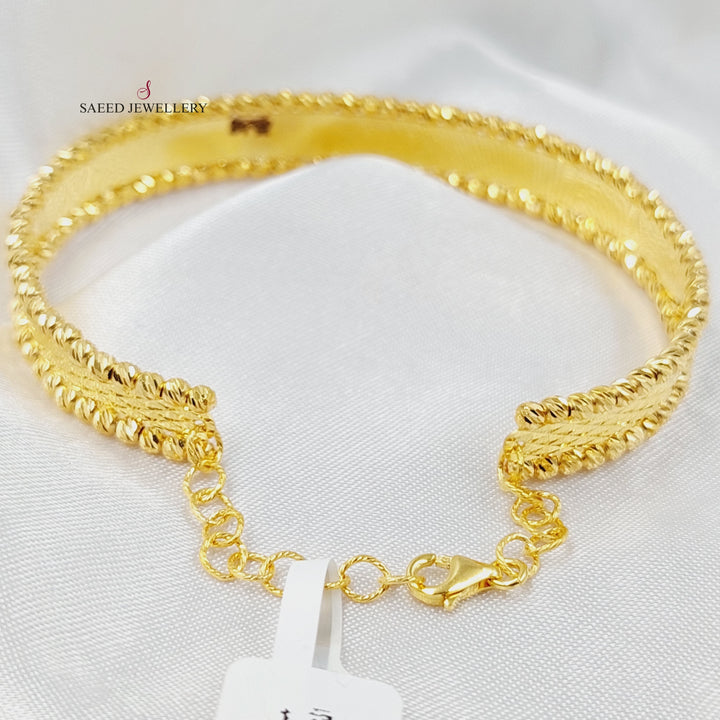 Balls Bangle Bracelet  Made Of 21K Yellow Gold by Saeed Jewelry-29738