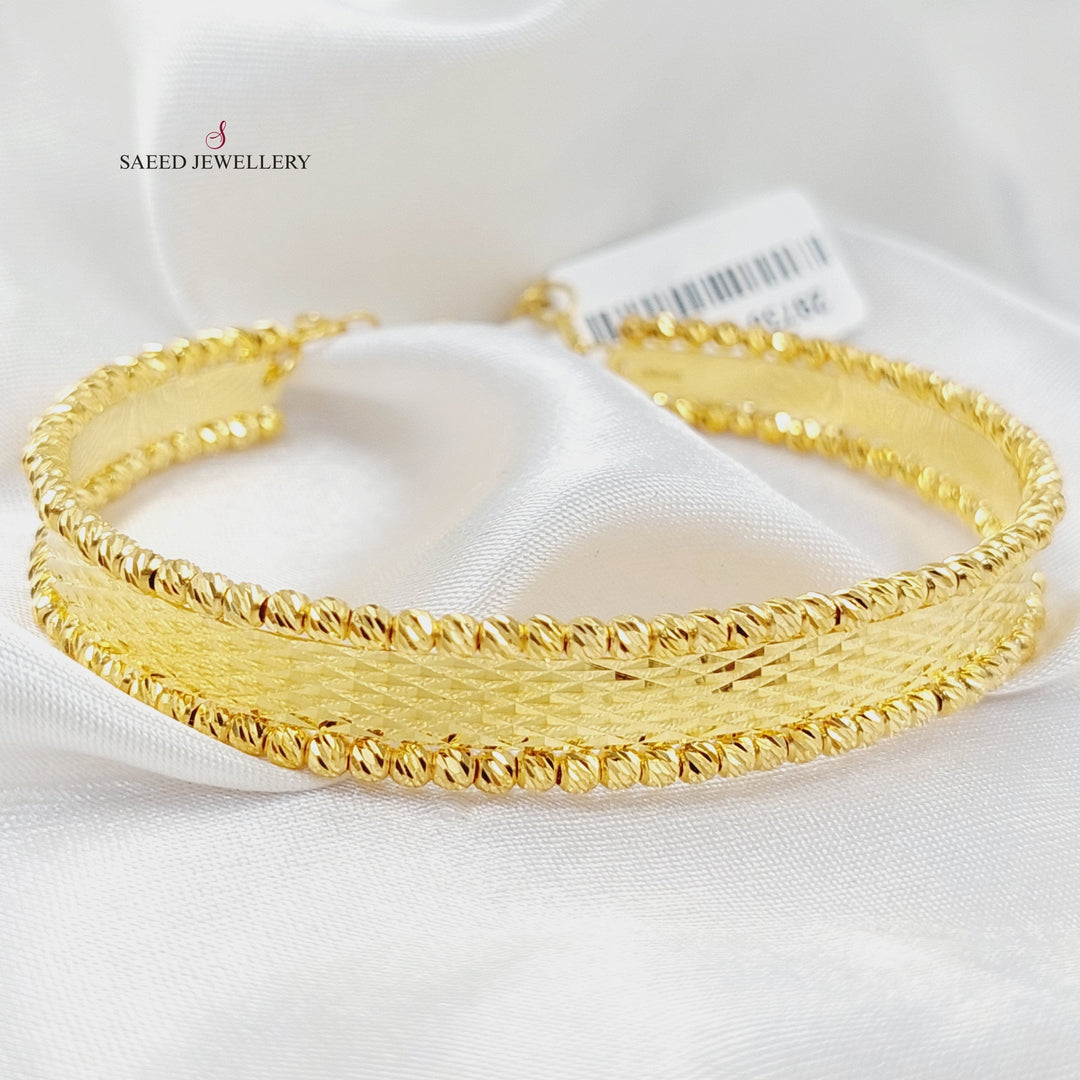 Balls Bangle Bracelet  Made Of 21K Yellow Gold by Saeed Jewelry-29738