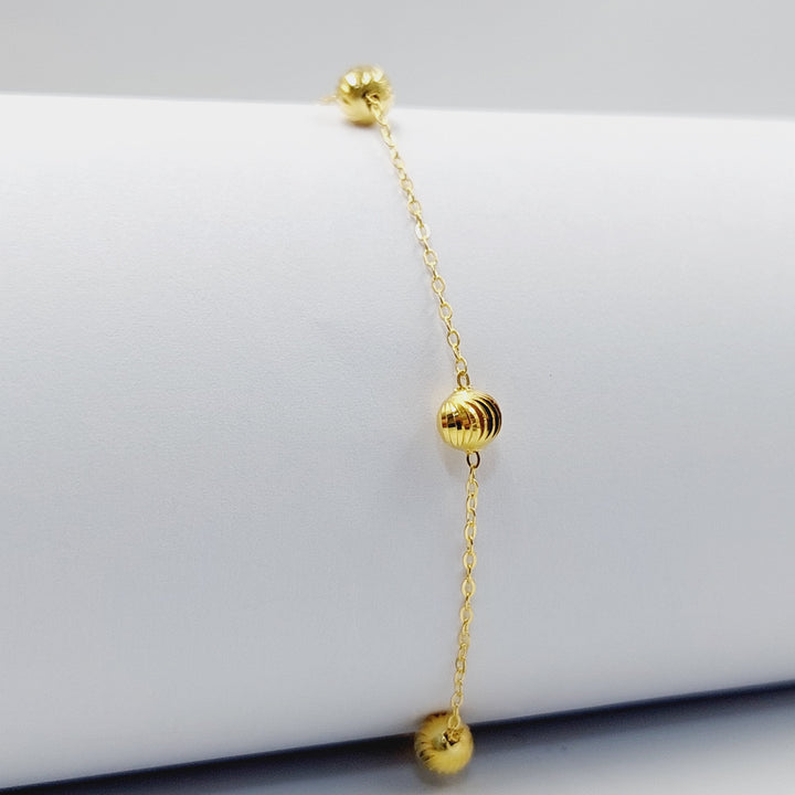 18K Gold Balls Bracelet by Saeed Jewelry - Image 4