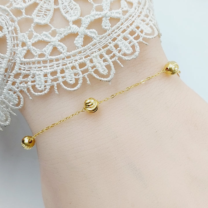 18K Gold Balls Bracelet by Saeed Jewelry - Image 5