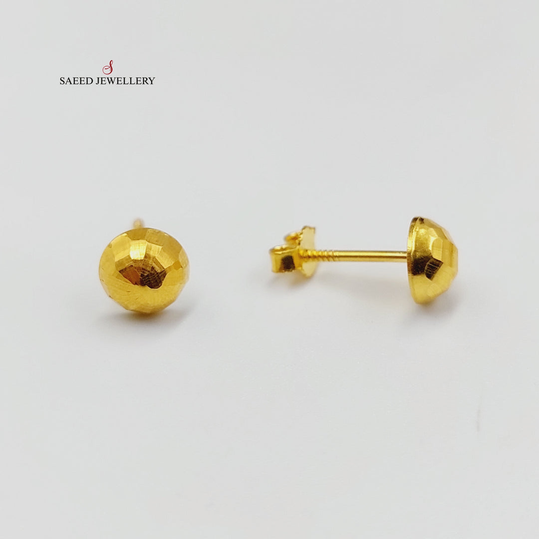 Balls Earrings  Made Of 18K Yellow Gold by Saeed Jewelry-29310
