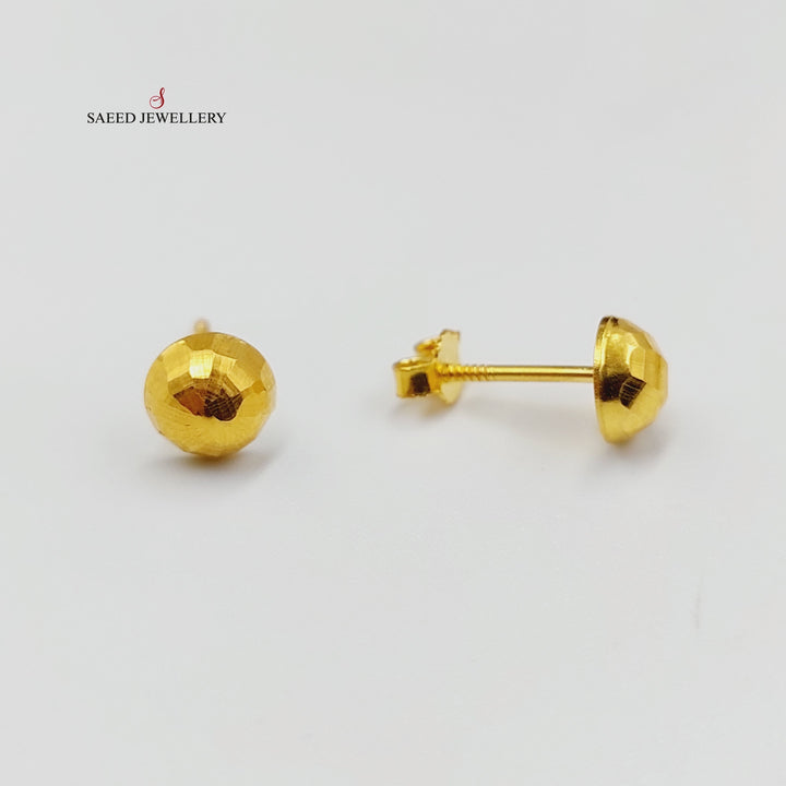 18K Gold Balls Earrings by Saeed Jewelry - Image 1