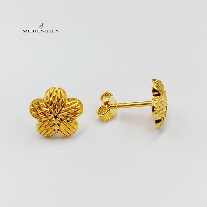 18K Gold Balls Earrings by Saeed Jewelry - Image 3