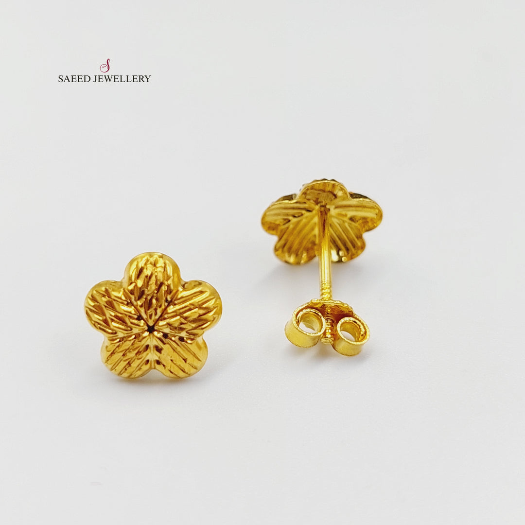 18K Gold Balls Earrings by Saeed Jewelry - Image 4