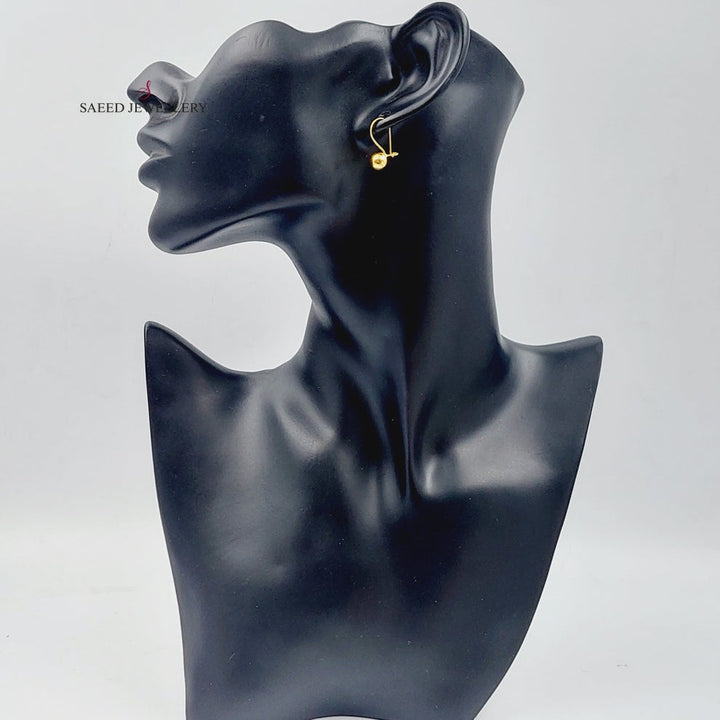 Balls Earrings Made Of 21K Yellow Gold by Saeed Jewelry-28121
