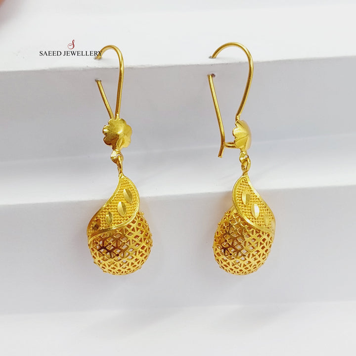 21K Gold Balls Earrings by Saeed Jewelry - Image 1