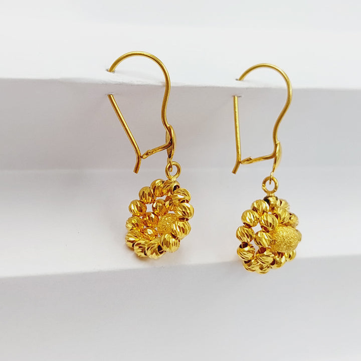 Balls Earrings Made Of 21K Yellow Gold by Saeed Jewelry-28344