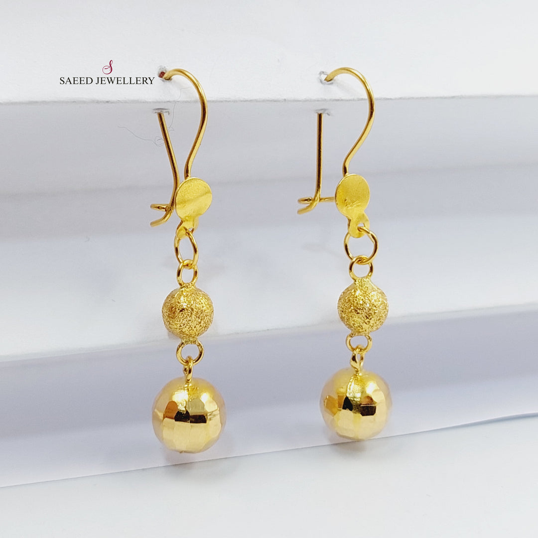 Balls Earrings  Made Of 21K Yellow Gold by Saeed Jewelry-29922
