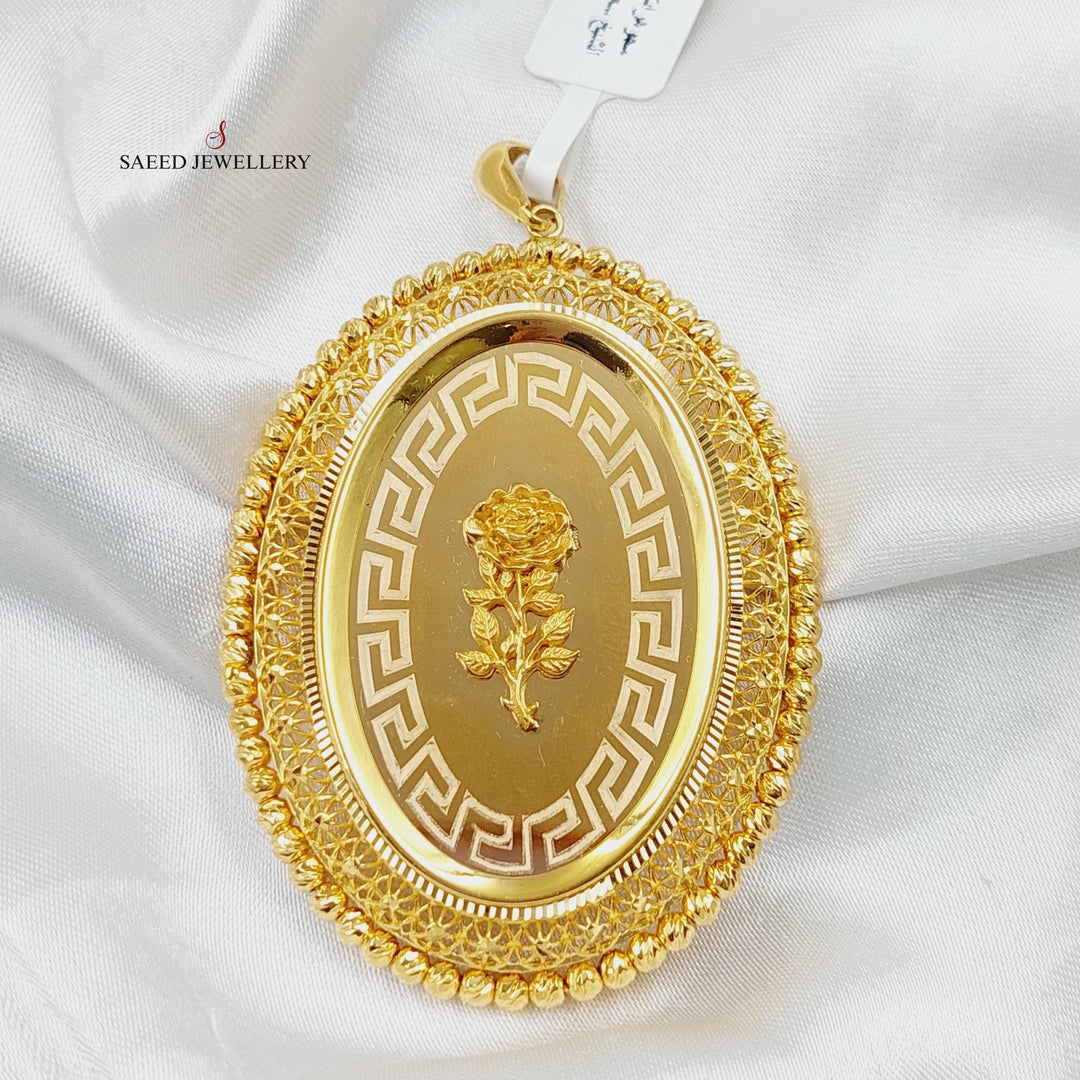 21K Gold Balls Ounce Pendant by Saeed Jewelry - Image 3