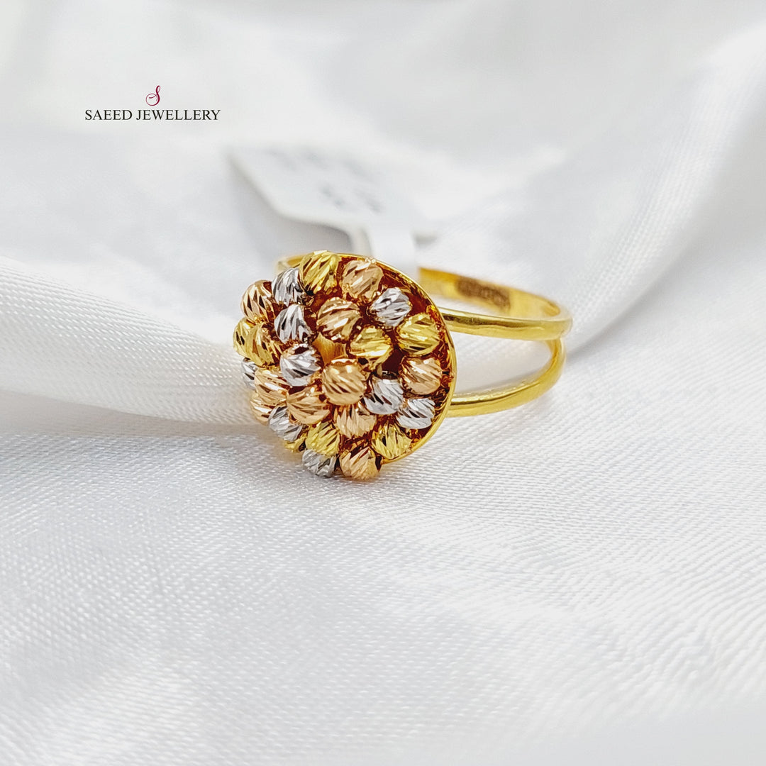 21K Gold Balls Ring by Saeed Jewelry - Image 3