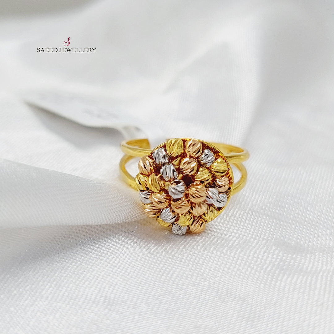 21K Gold Balls Ring by Saeed Jewelry - Image 4