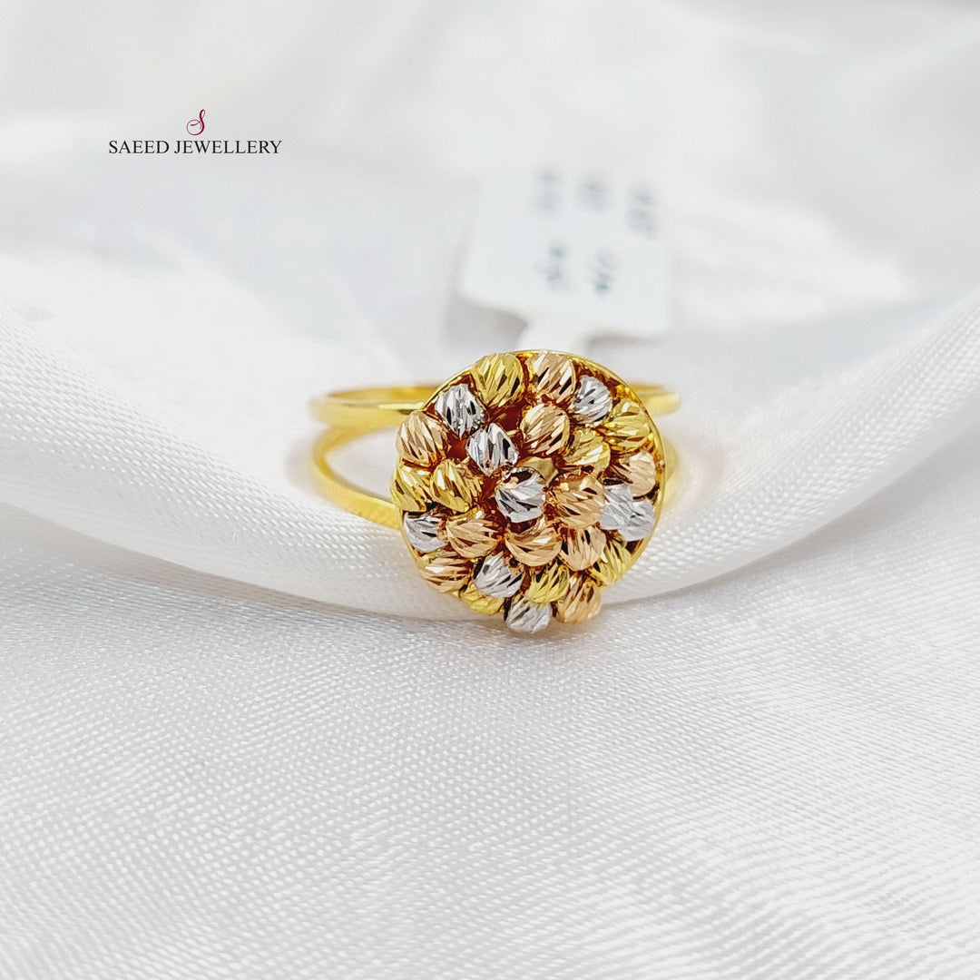 21K Gold Balls Ring by Saeed Jewelry - Image 1