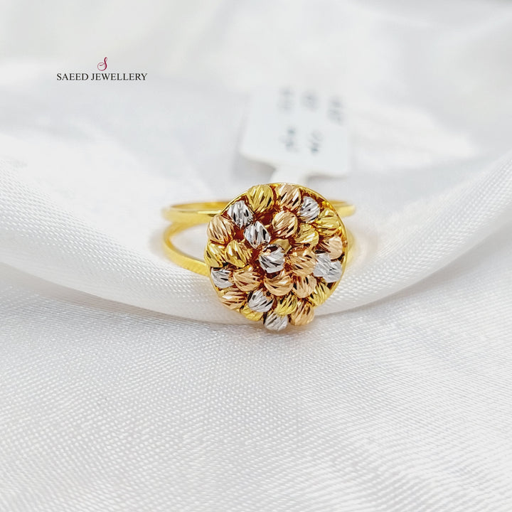 21K Gold Balls Ring by Saeed Jewelry - Image 1