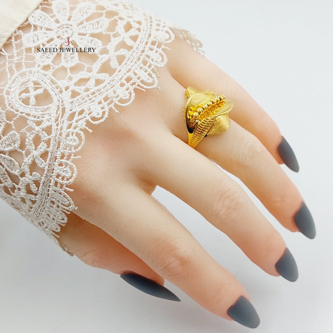 21K Gold Balls Ring by Saeed Jewelry - Image 5