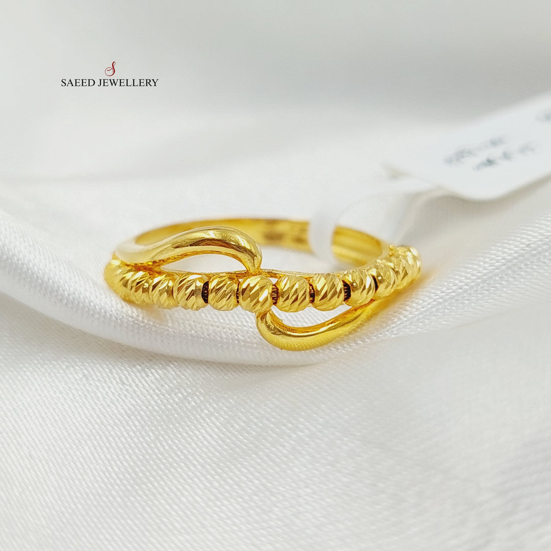 21K Gold Balls Ring by Saeed Jewelry - Image 1